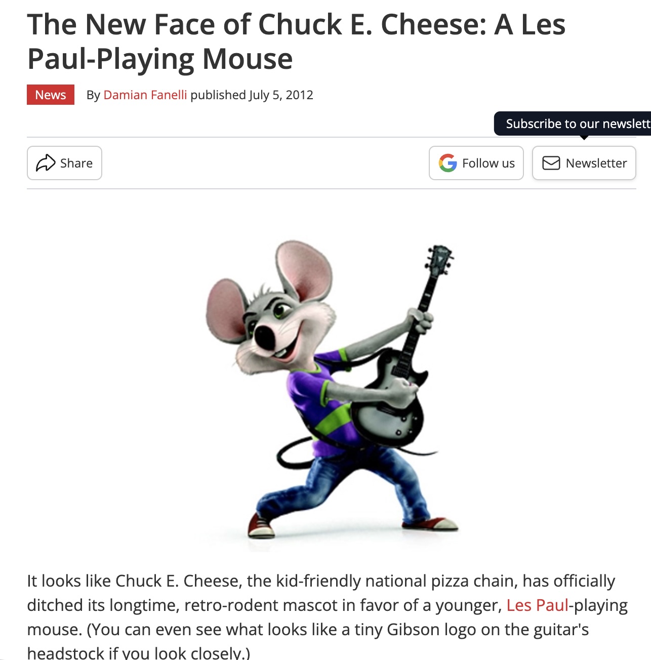 Chuck E Guitar