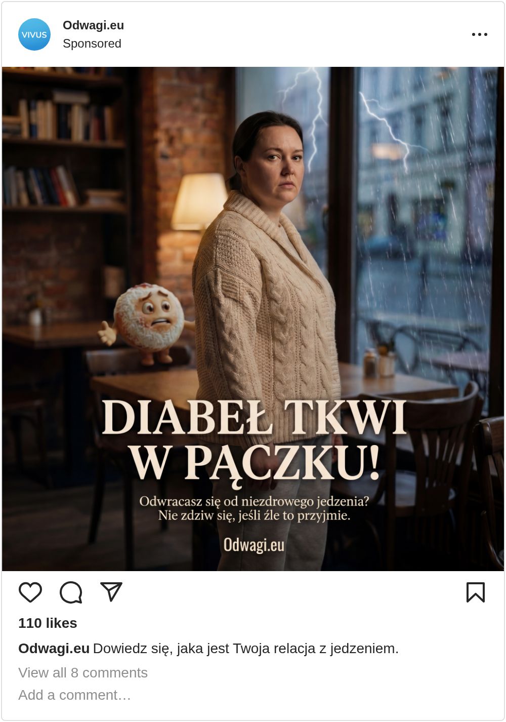Vivus Instagram Ad — Diabeł tkwi w pączku