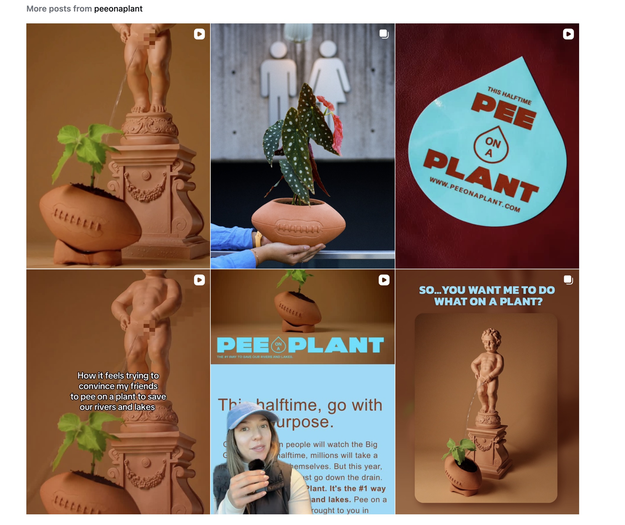 Pee on a Plant Social Campaign