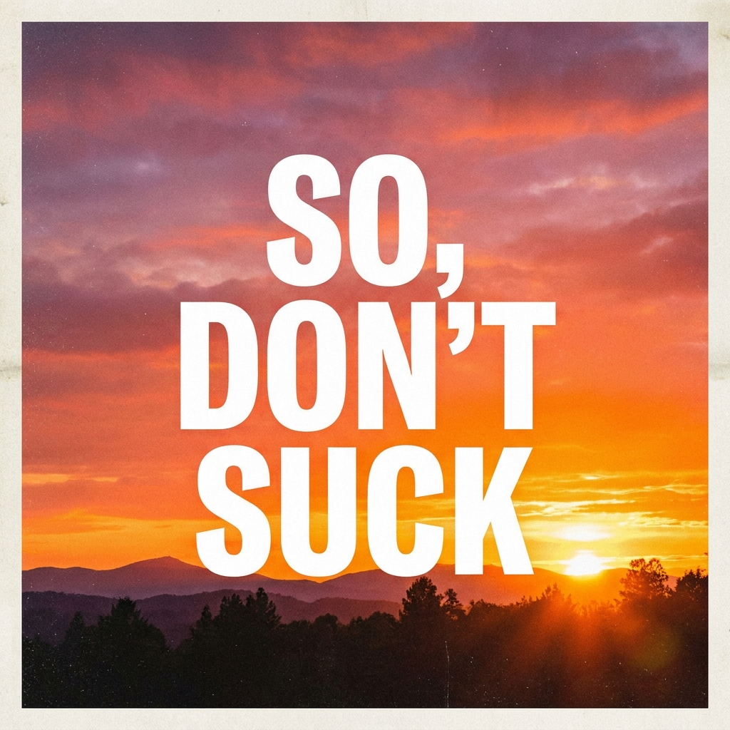 So, Don't Suck